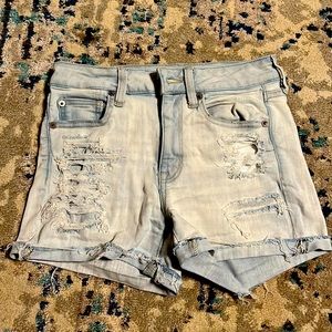 American Eagle Ripped Jean Shorts